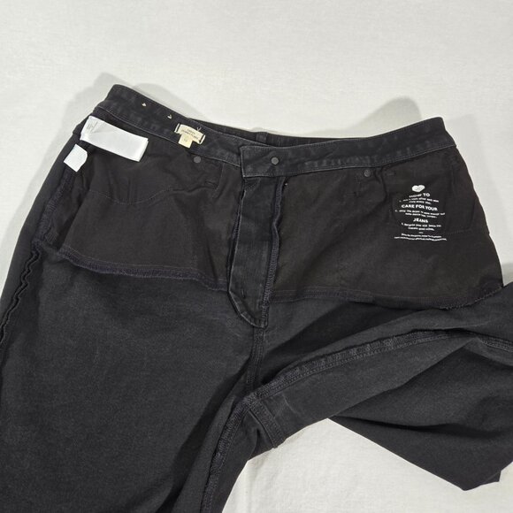 MADEWELL Hi-Rise Magic-Pockets CURVY SKINNY FLARE Black Jeans Women's Size 32. - Picture 9 of 17